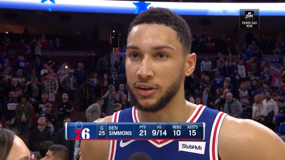 76人力克马刺,西蒙斯全场表现出色 76人力克马刺,西蒙斯全场表现出色